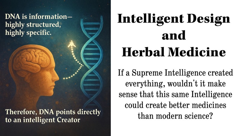 Intelligent Design and Herbal Medicine: Understanding the Natural Intelligence that Creates Better Medicine than Modern Science