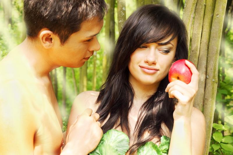 Adam and Eve with Apple