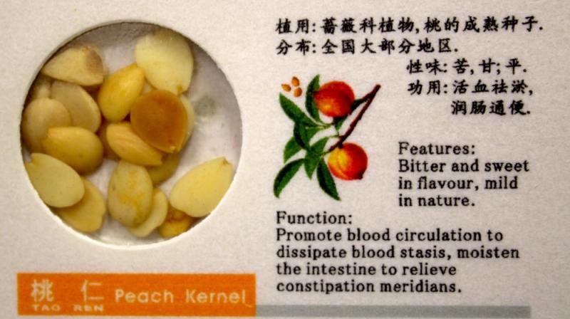 Peach kernel slide