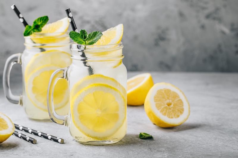 Lemonade in jars