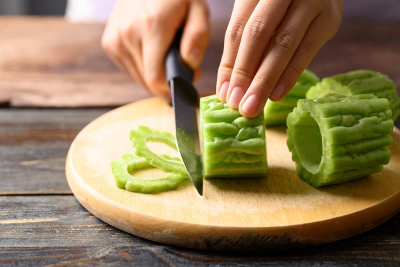 Cutting Bitter Melon