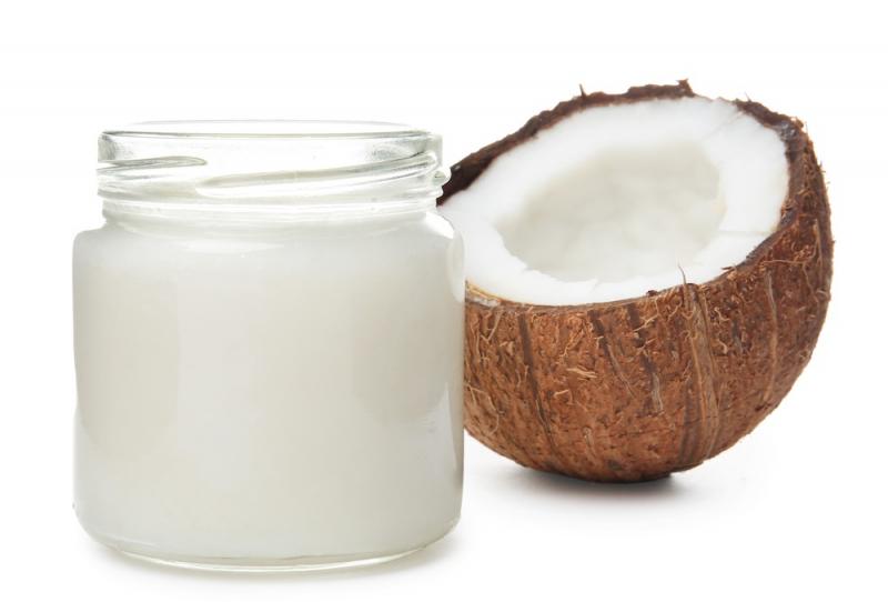 Coconut oil and jar