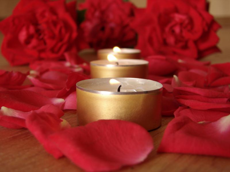 Roses Candles Romance