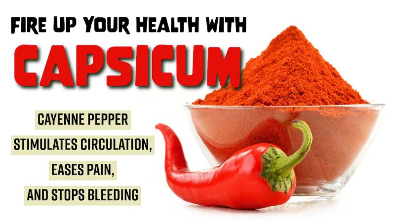 Fire Up Your Health with Capsicum: Cayenne pepper stimulates circulation, eases pain, and stops bleeding